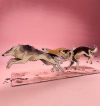 Image 1 of Running Dogs - Panorama Acrylic Standee