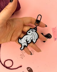 Image 4 of Jackalope - Black Acrylic Keychain