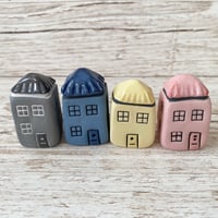 Image 3 of SALE Coloured Clay Small Ceramic Houses
