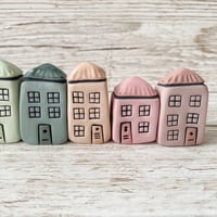 Image 5 of Coloured Clay Small Ceramic Houses.