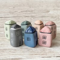 Image 7 of Coloured Clay Small Ceramic Houses.