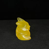 Image 4 of Yellow Fluorite Pikachu Carving