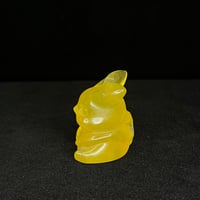Image 3 of Yellow Fluorite Pikachu Carving