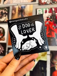 Image 3 of Cat Lover and Dog Lover - Vinyl Stickers