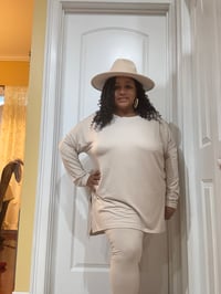 Image 3 of Plus Microfiber Loungewear Set