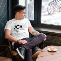 Image 5 of VCS Abstract Designer Luxury Modern Unisex Organic Cotton Graphic Fashion T-Shirt