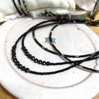 Image 3 of Collier BARBARA - tourmaline noire et onyx