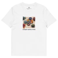 Image 1 of VCS Coloured Abstract Designer Luxury Modern Unisex Organic Cotton Graphic Fashion T-Shirt