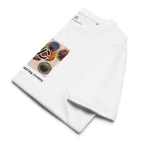 Image 5 of VCS Coloured Abstract Designer Luxury Modern Unisex Organic Cotton Graphic Fashion T-Shirt