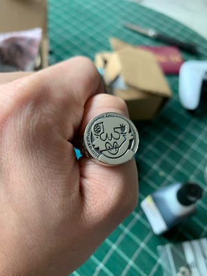 Image of Faces x Sam Ozanne silver sovereign ring