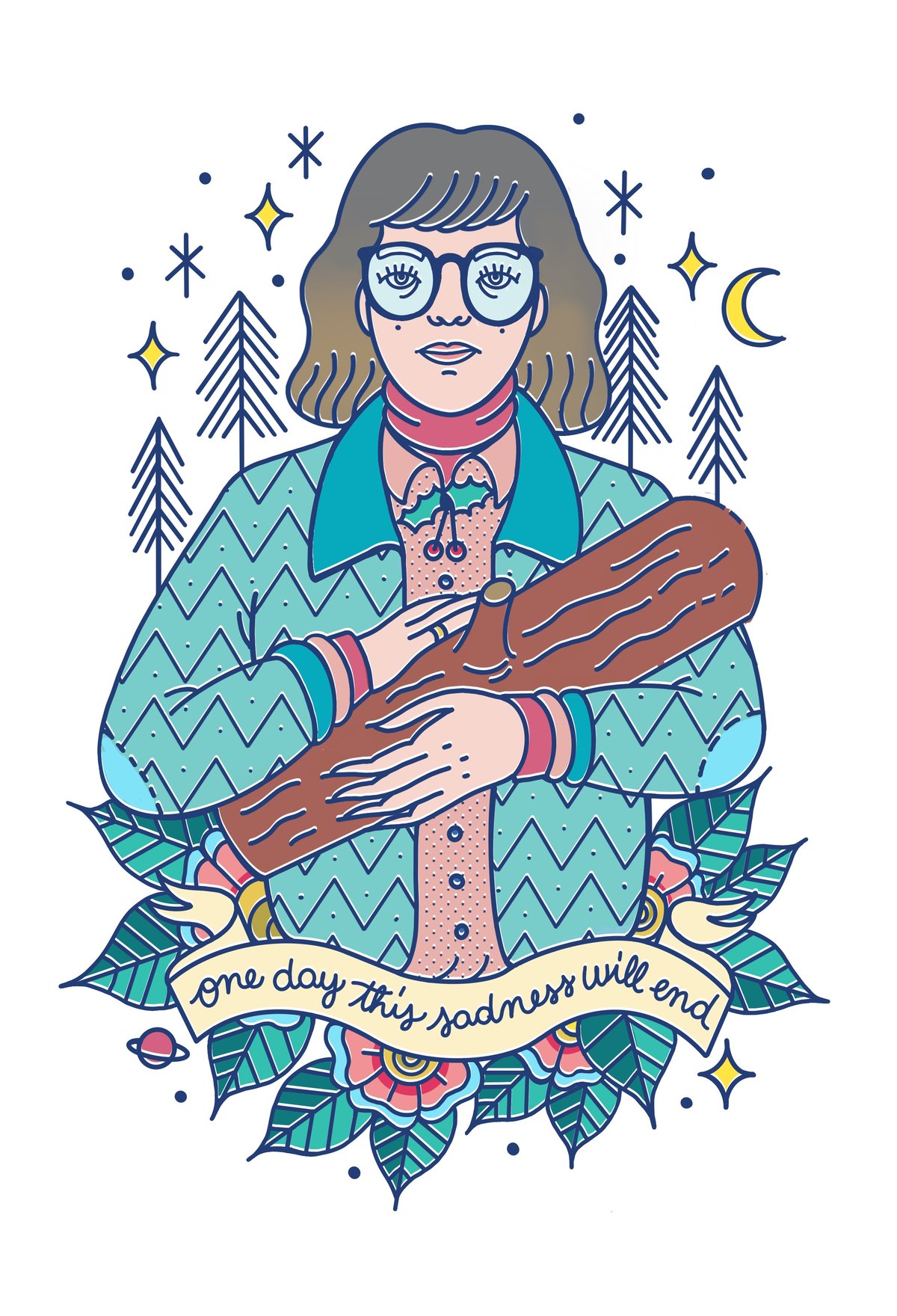 Log lady Print