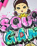 Squid Game Graffiti