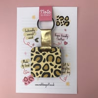 Image 5 of Personalised Leopard Print Keyring and Pocket Mirror