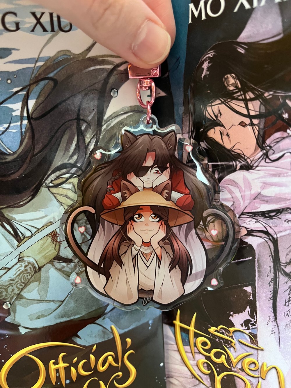 Image of HuaLian kitties keychain