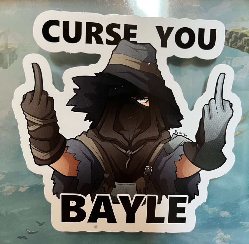 Image of CURSE YOU BAYLE Igon sticker