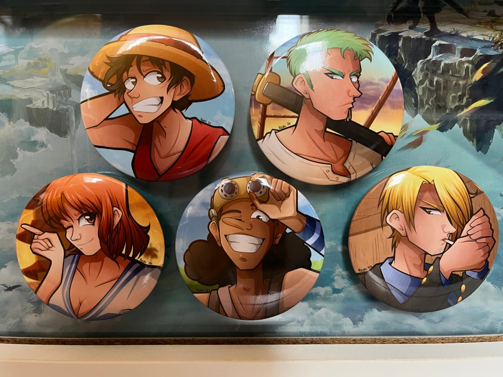 Image of One Piece Strawhats badges