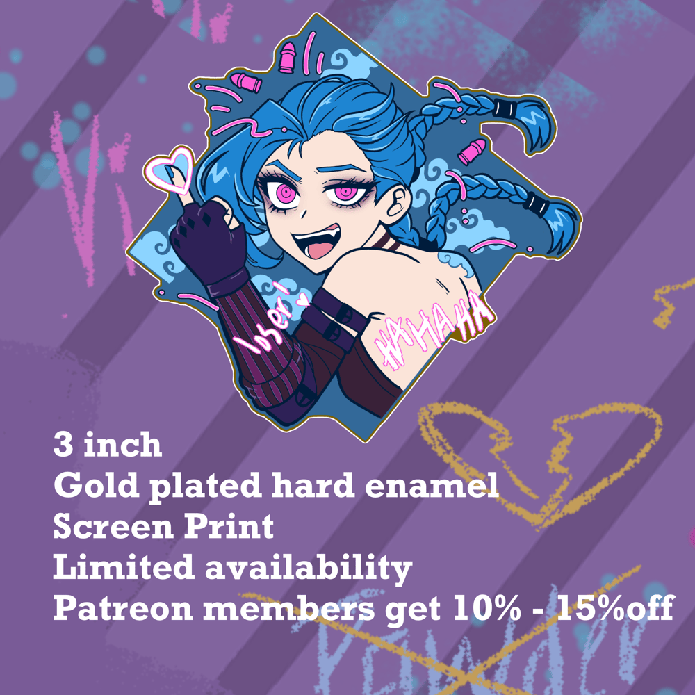 Image of Jinx: the Loose Cannon enamel pin