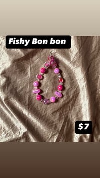 Image 1 of Phone Chains (16mm/20mm beads) - Hot Pink (glow)