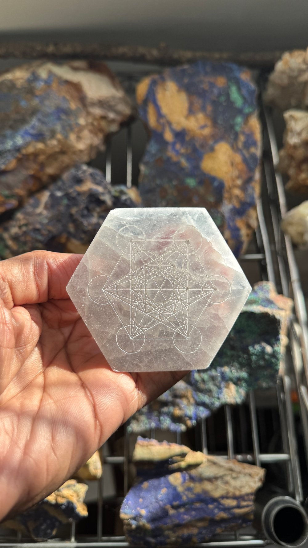 Selenite (Satin Spar) Plate 