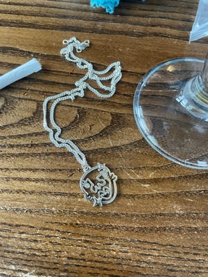 Image of Faces x Sam Ozanne large silver necklace