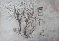 Image 2 of Tenement and Trees, Kersland Street - Pencil and Acrylic Paint on Paper 