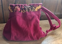 Image 3 of Girl's Apron & Bag Set - Burgundy Cordoroy 