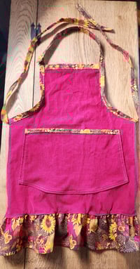 Image 5 of Girl's Apron & Bag Set - Burgundy Cordoroy 
