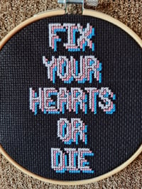 Image 2 of Fix Your Hearts Or Die Hoop