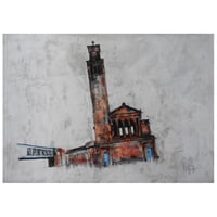 Image 1 of Caledonia Road Church, The Gorbals - Charcoal, Pencil, Soft Pastels and Acrylic Paint on Paper 