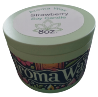 Image 2 of Strawberry Soy Candle 8oz 