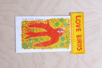 Image of Love Birds Risograph Print Set of 4