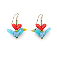 bluebirds of happiness earrings