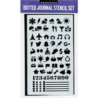 Image 1 of Essentials Dotted Journal Stencil Set