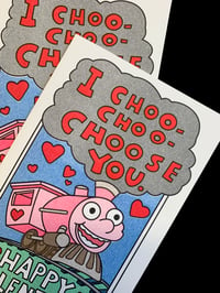 Image 4 of I Choo-Choo Choose You - A5 Card