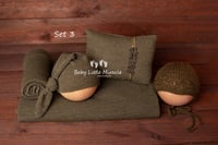 Image 4 of Newborn photo set khaki and mustard