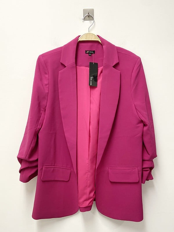 Image of About Business Blazer (fuchsia)