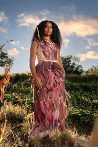 Asdzáán Naadą́ą́ʼ in field