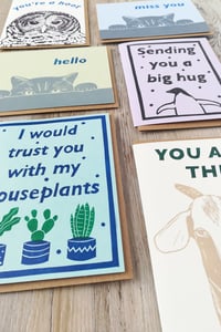 Image 2 of Friendship Linocut Cards - Six Pack