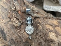 Image 4 of White Buffalo / Buffalo Nickel Blossom Pendant