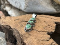 Image 4 of Bamboo Mountain Triple Stone Pendant