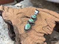 Image 3 of Bamboo Mountain Triple Stone Pendant