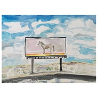 Image 1 of Horse in the Landscape, Original Watercolor