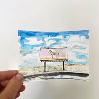 Image 2 of Horse in the Landscape, Original Watercolor