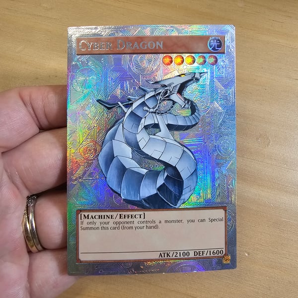 Image of Cyber Dragon Etched Borderless Card