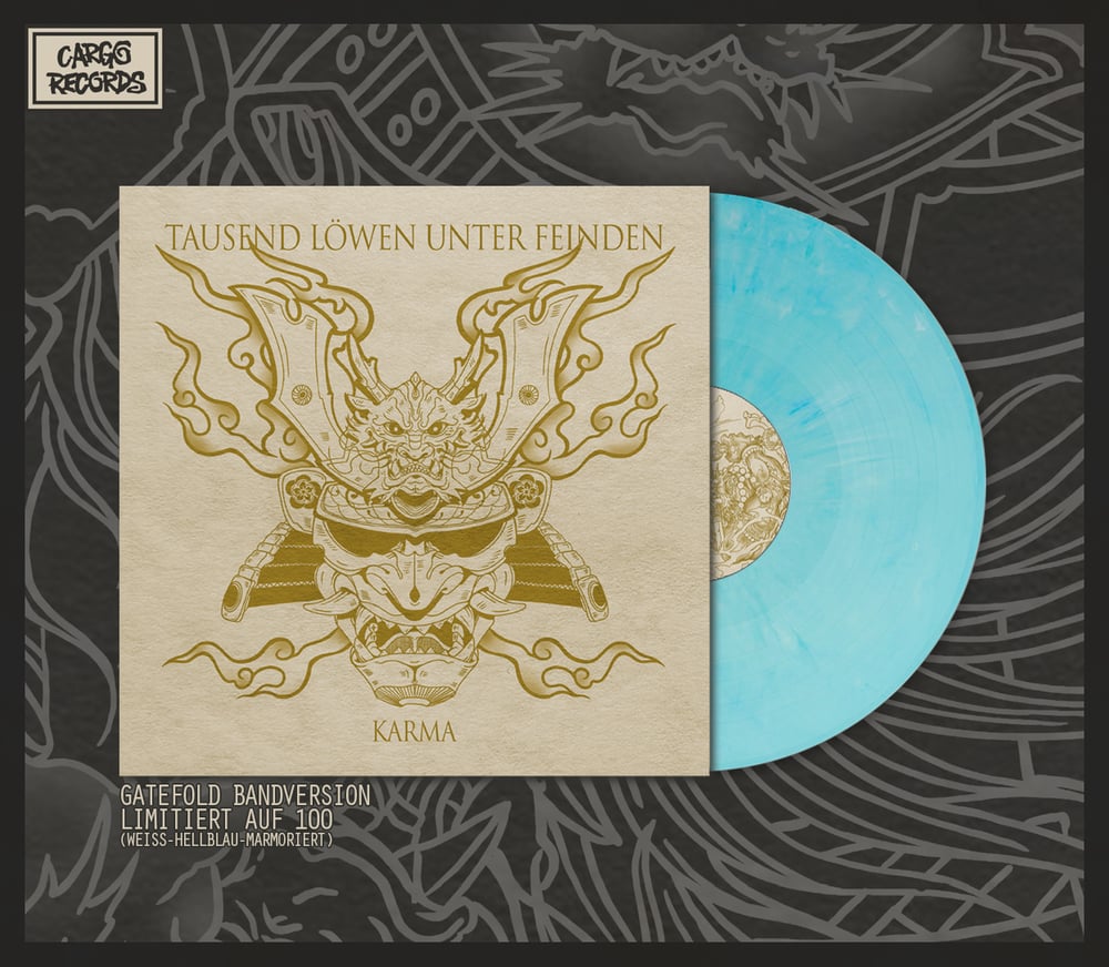 Image of Exclusive Bandshop PRE-ORDER Bundle KARMA Hellblau/weiß Marbled, 100 Stück lim.