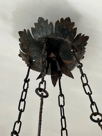 Image 4 of Swedish Arts & Crafts Wrought Iron Lantern