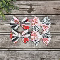 Image 2 of Fabric Hair Bows|Valentine