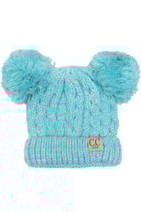 Image 1 of Double Pom Pom Beanie 