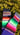 La Chingona - Sarape Golf Towel- Morado Y Oro