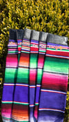 La Chingona - Sarape Golf Towel- Morado Y Oro